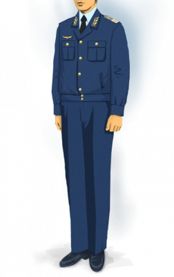  Men's uniform (jacket + trousers)