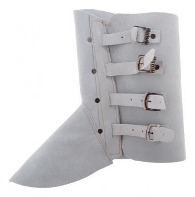  Cuffs for legs (shaft) split leather with fasteners for a welder
