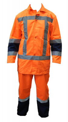  Summer reflective suit (jacket + trousers with straps)
